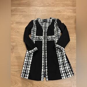 Insight New York Black and White Houndstooth dress